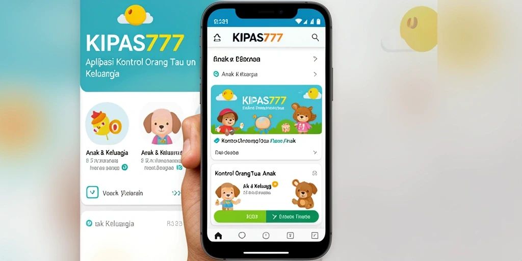 Tampilan antarmuka utama KIPAS777 untuk kontrol orang tua.