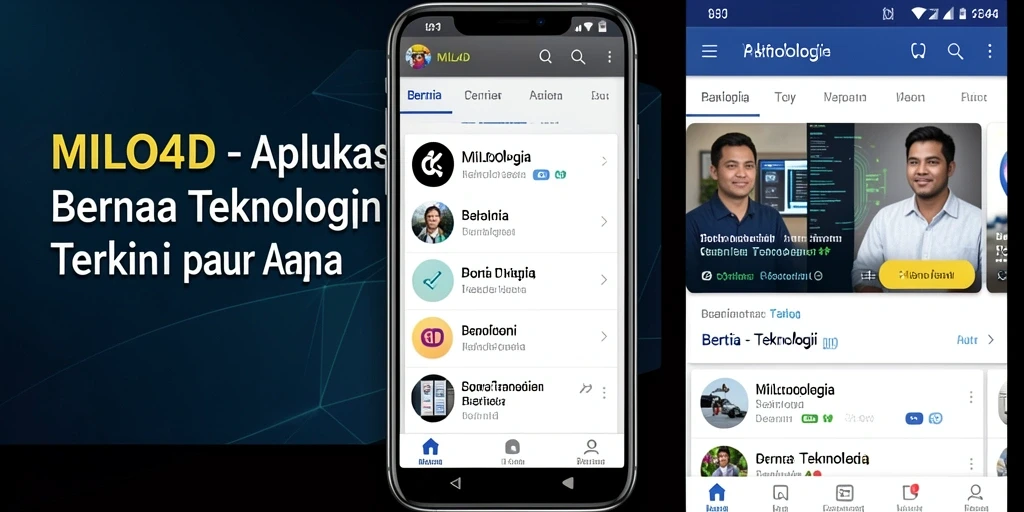 Tampilan antarmuka aplikasi MILO4D yang modern dan informatif.