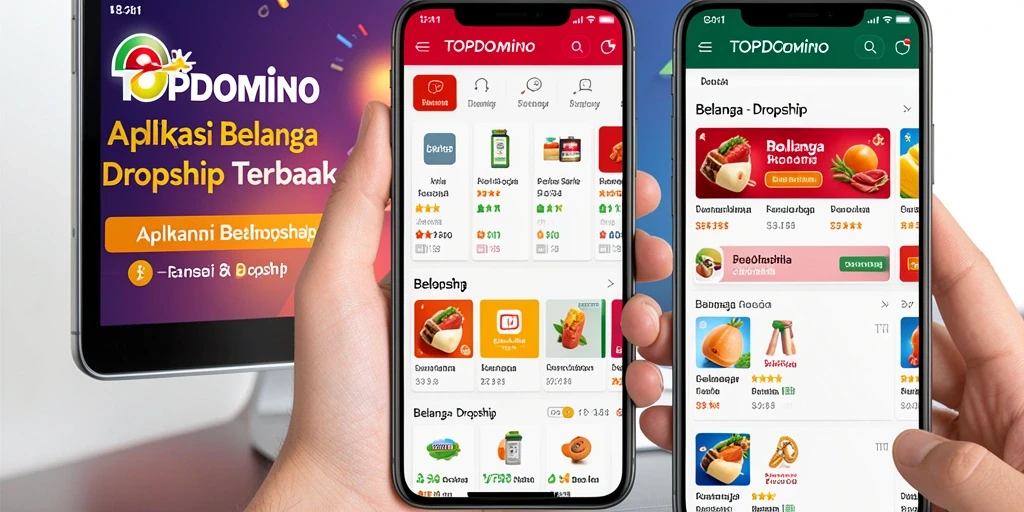 Tampilan antarmuka utama aplikasi <strong>TOPDOMINO</strong> yang user-friendly.